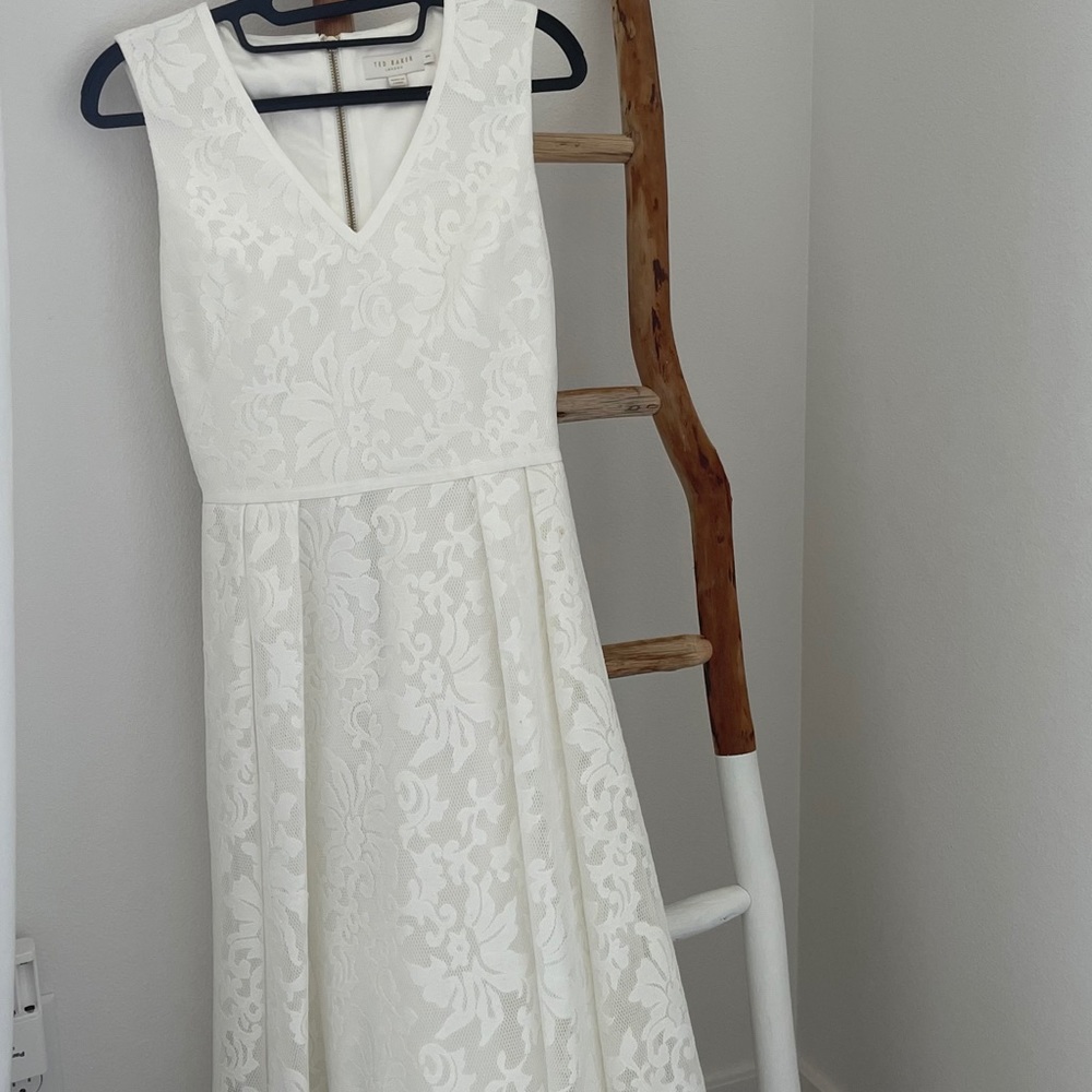 White dress.